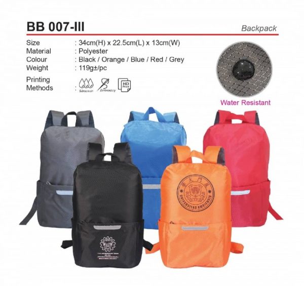 BB 007-III Backpack
