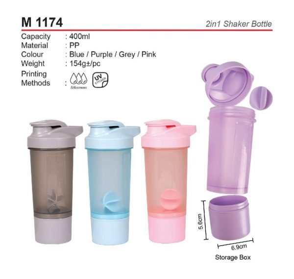 M 1174 2in1 Shaker Bottle