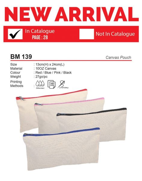 BM 139 Canvas Pouch