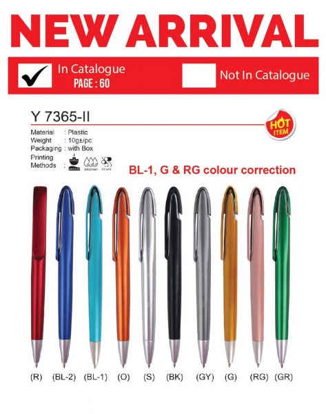 Y 7365-II Plastic Pen