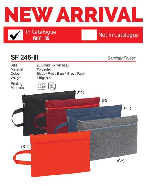SF 246-III Seminar Folder