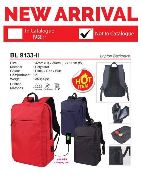 BL 9133-II Laptop Backpack
