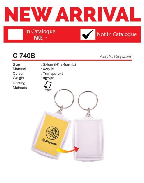C 740B Acrylic Keychain