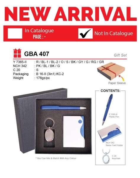 GBA 407 Gift Set