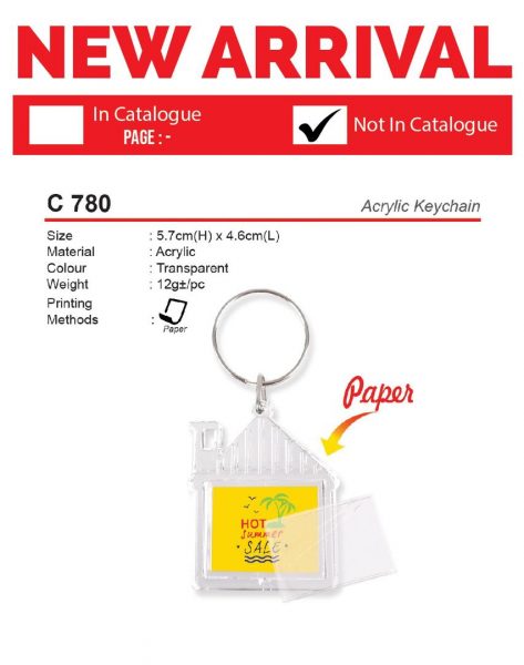 C 780 Acrylic Keychain