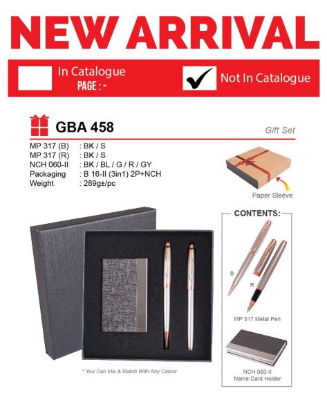 GBA 458 Gift Set