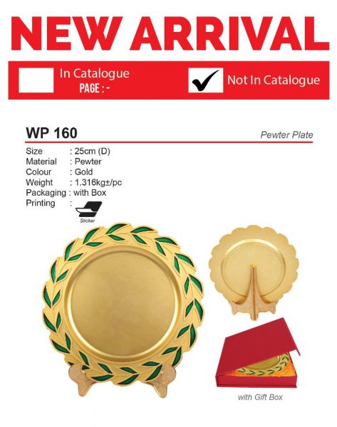 WP 160 Pewter Plate