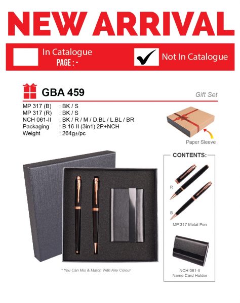 GBA 459 Gift Set