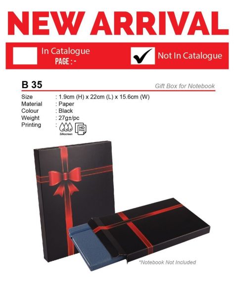 B 35 Gift Box for Notebook