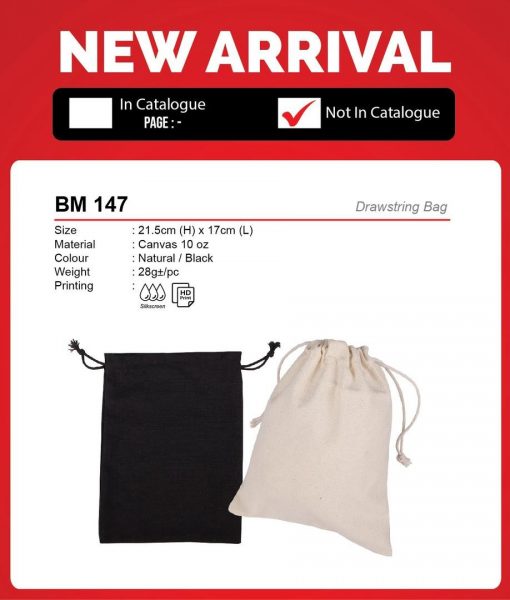 BM 147 Drawstring Bag