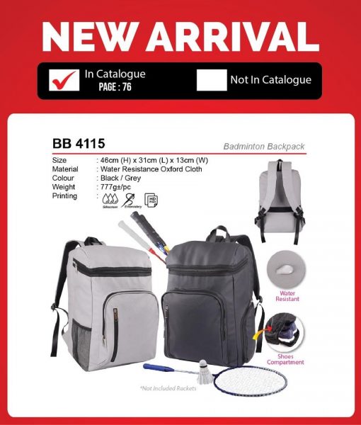 BB 4115 Badminton Backpack