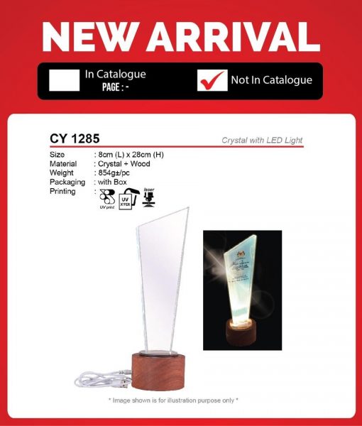 CY 1285 Crystal with LED Light