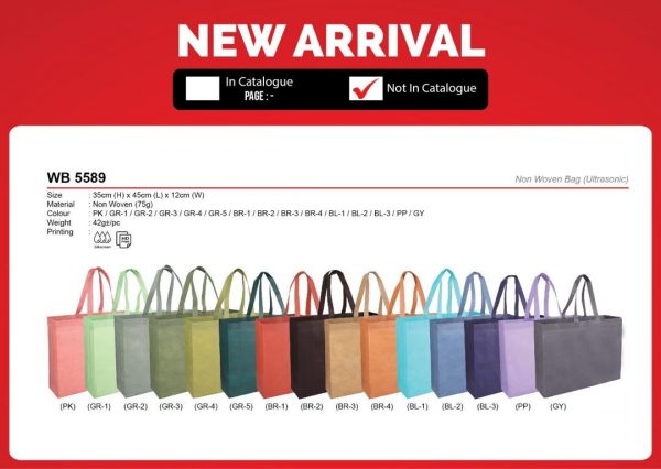 WB 5589 Non Woven Bag (Ultrasonic)