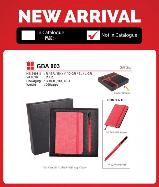 GBA 803 Gift Set