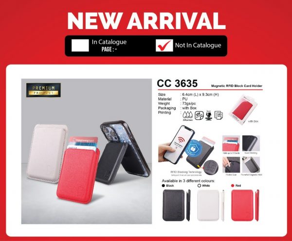 CC 3635 Magnetic RFID Block Card Holder