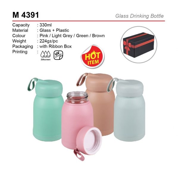 M 4391 Glass Drinking Bottle