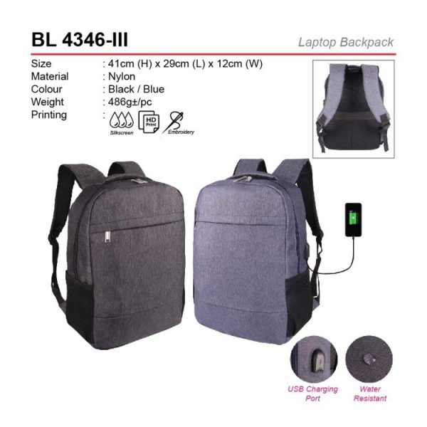 BL 4346-III Laptop Backpack