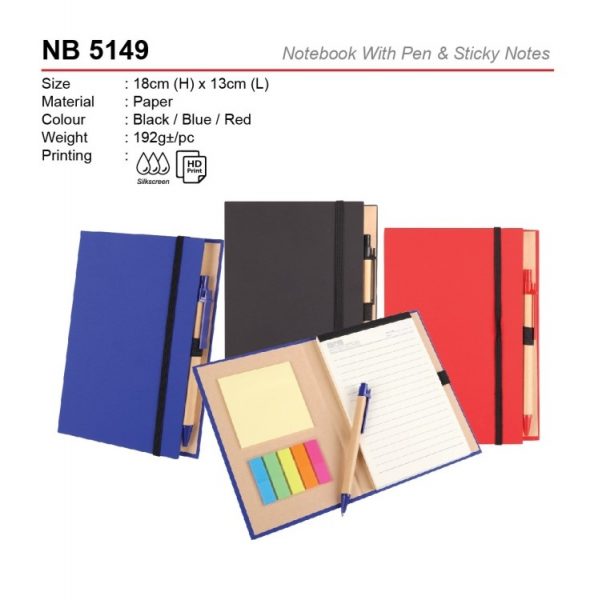 NB 5149 Notebook With Pen & Sticky Notes