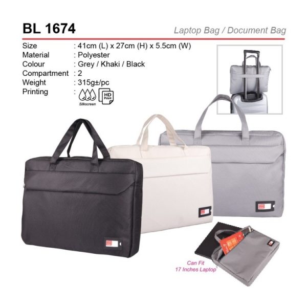 BL 1674 Laptop Bag & Document Bag