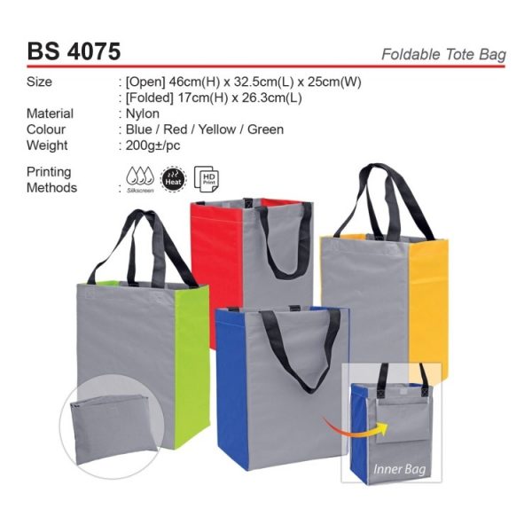 BS 4075 Foldable Tote Bag